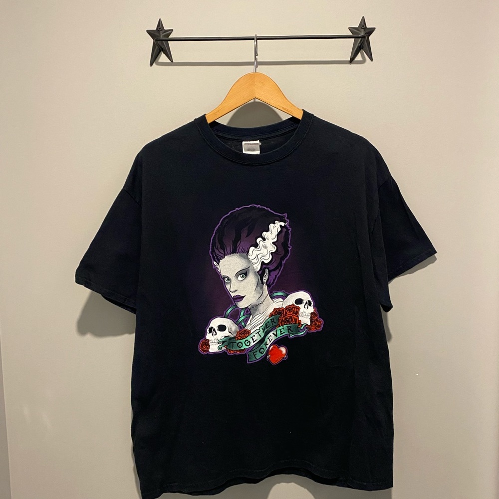 BRIDE OF FRANKENSTEIN Heavy Cotton Tee by Gildan - Mens XL, Excellent - Picture 2 of 4